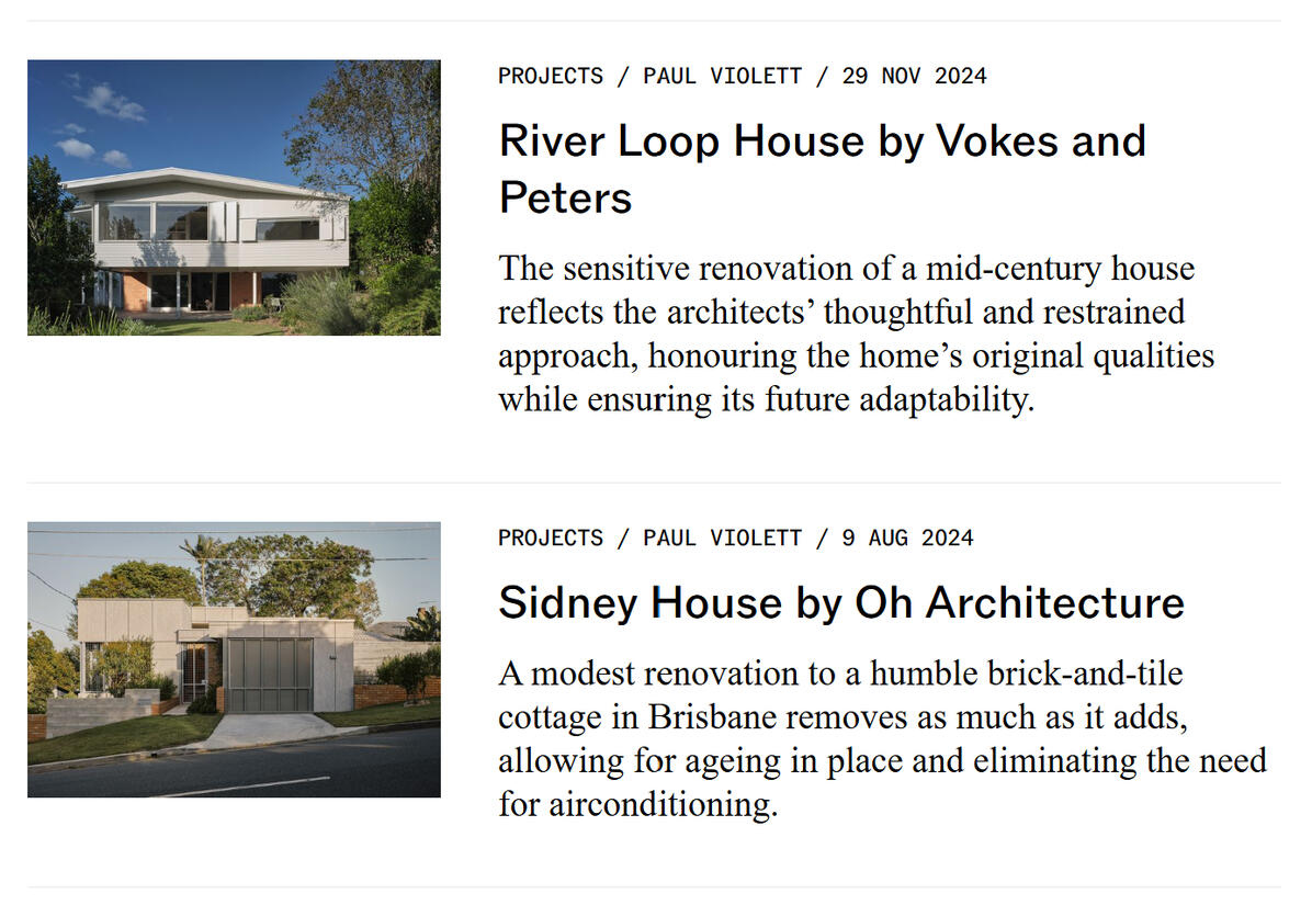 Articles for Vokes and Peters, Maytree Studios, Alcorn Middleton and Oh Architecture